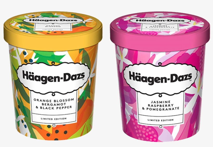 A Series Of 5 Repeating Illustrated Patterns For M - Haagen Dazs, transparent png download