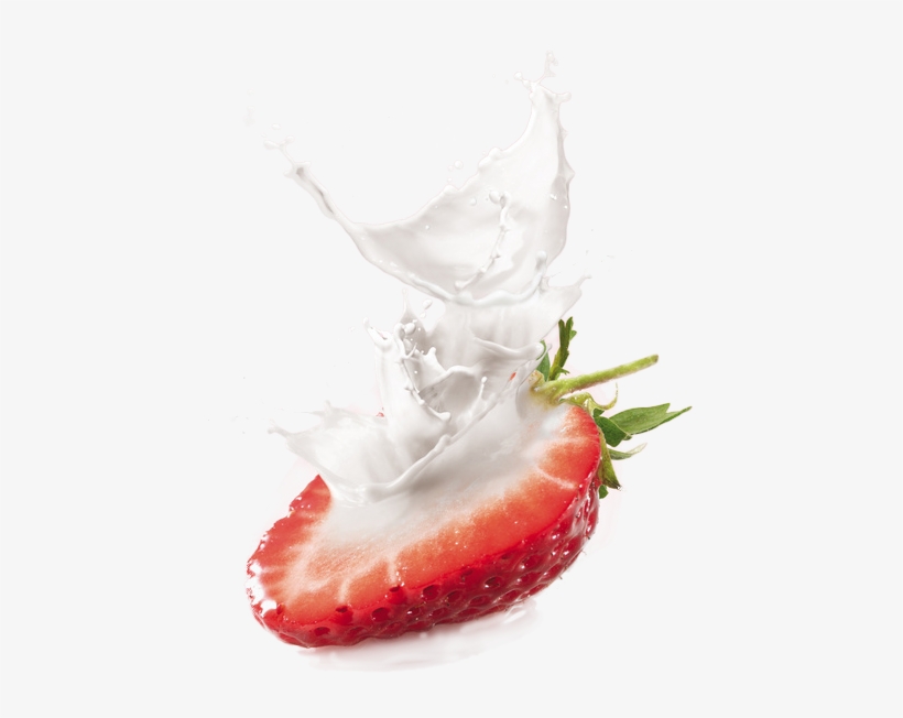 Strawberry Flavored Milk - Flavored Milk, transparent png download