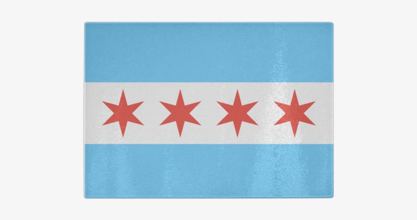 Chicago Flag Cutting Board - Flag, transparent png download