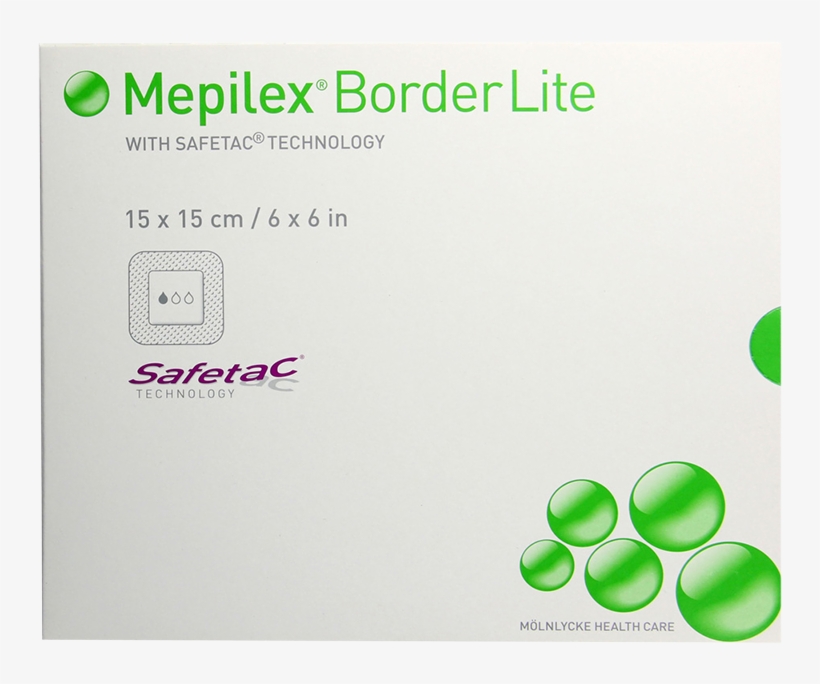 Mepilex® Border Lite Safetac® - Mepilex Border 5 X 5, transparent png download