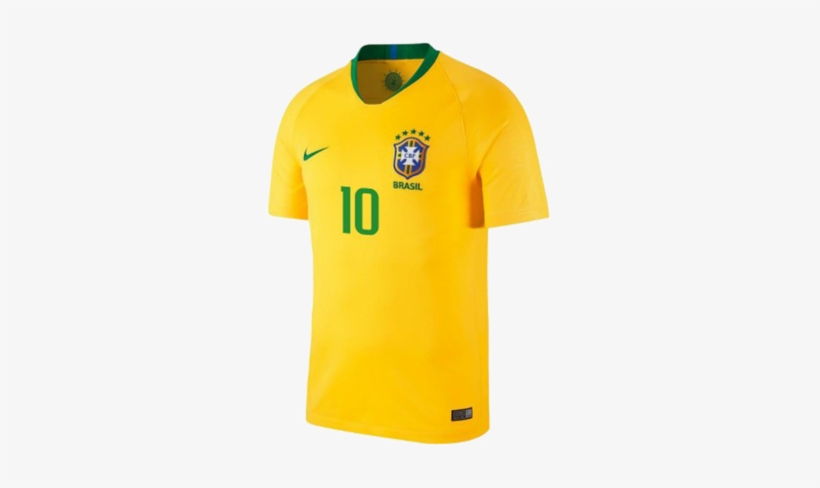 Brazil Home Jersey [free Shorts] - Camisa Da Seleção Brasileira Copa 2018, transparent png download
