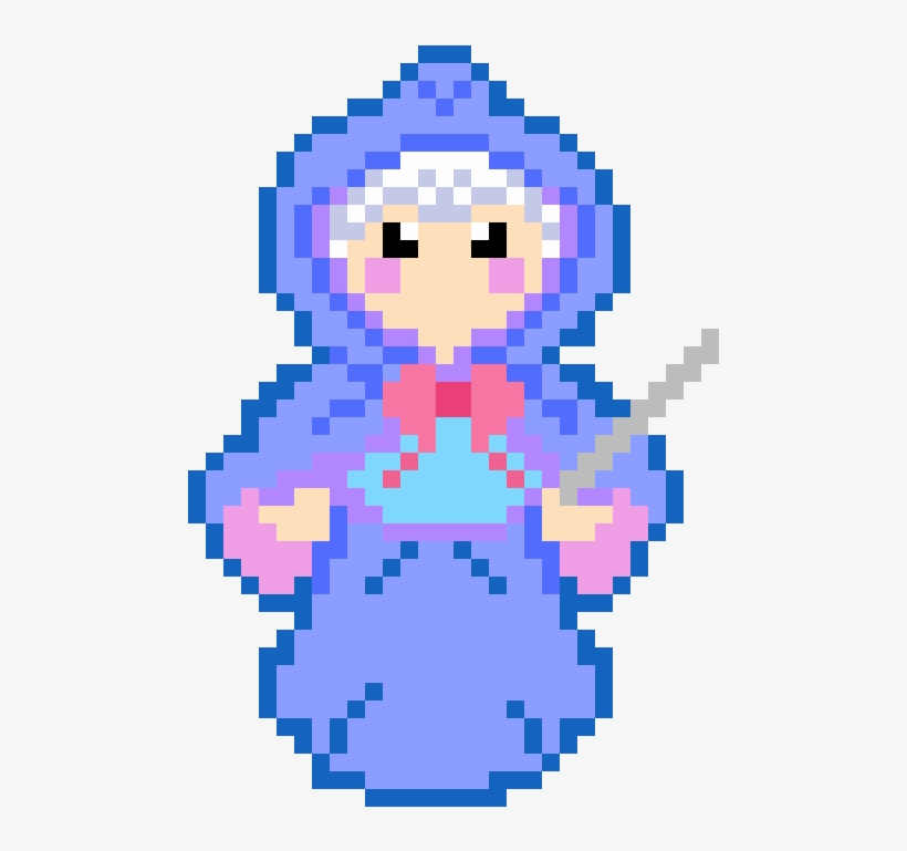 The Fairy Godmother - Disney Princess Pixel Art, transparent png download