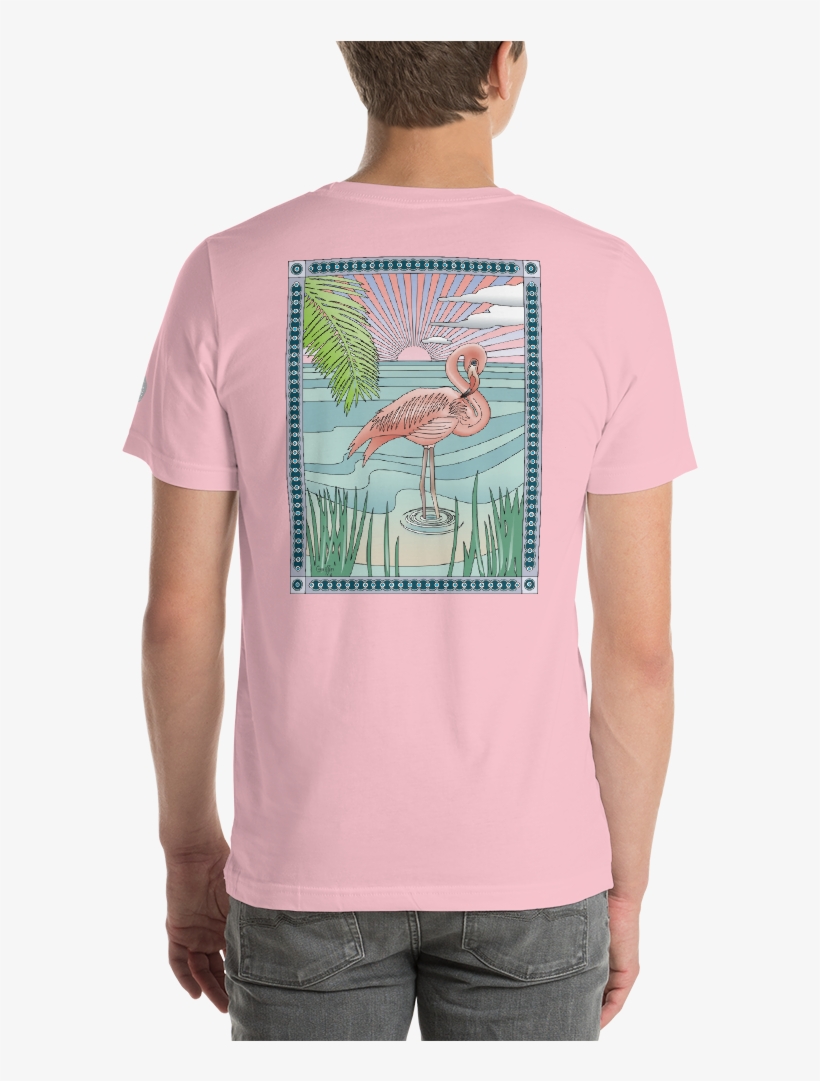 Load Image Into Gallery Viewer, Pink Flamingo - T-shirt, transparent png download