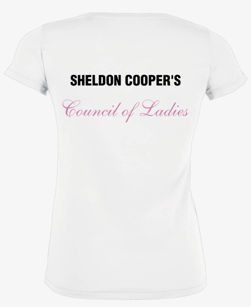 Sheldon Cooper's Council Of Ladies T-shirt Stella Loves - Active Shirt, transparent png download