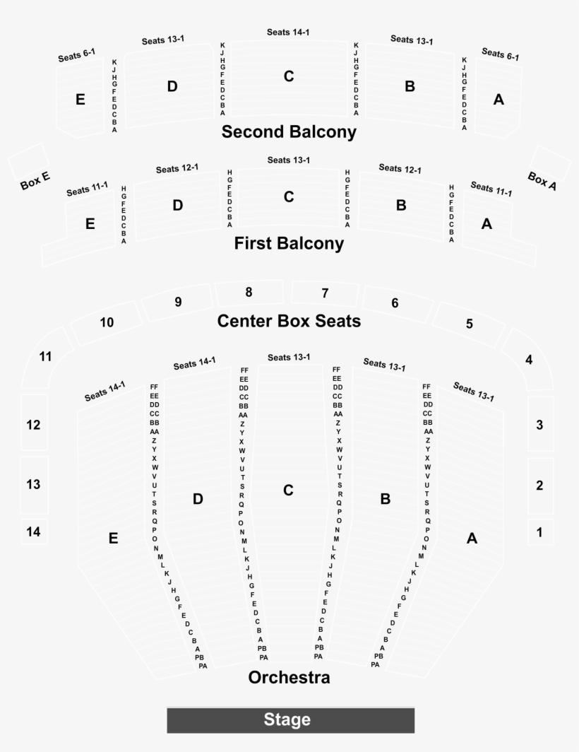 Keller Auditorium Orchestra E Row P, transparent png download