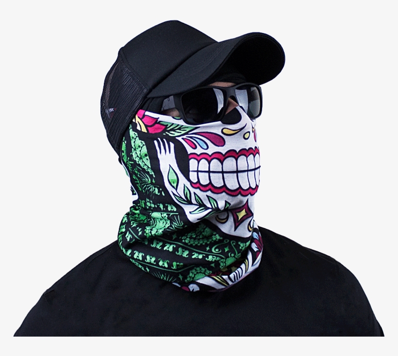3d Face Series Day Of The Dead - Scarf, transparent png download