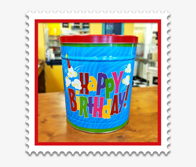 Happy Birthday Tin - Postage Stamp, transparent png download