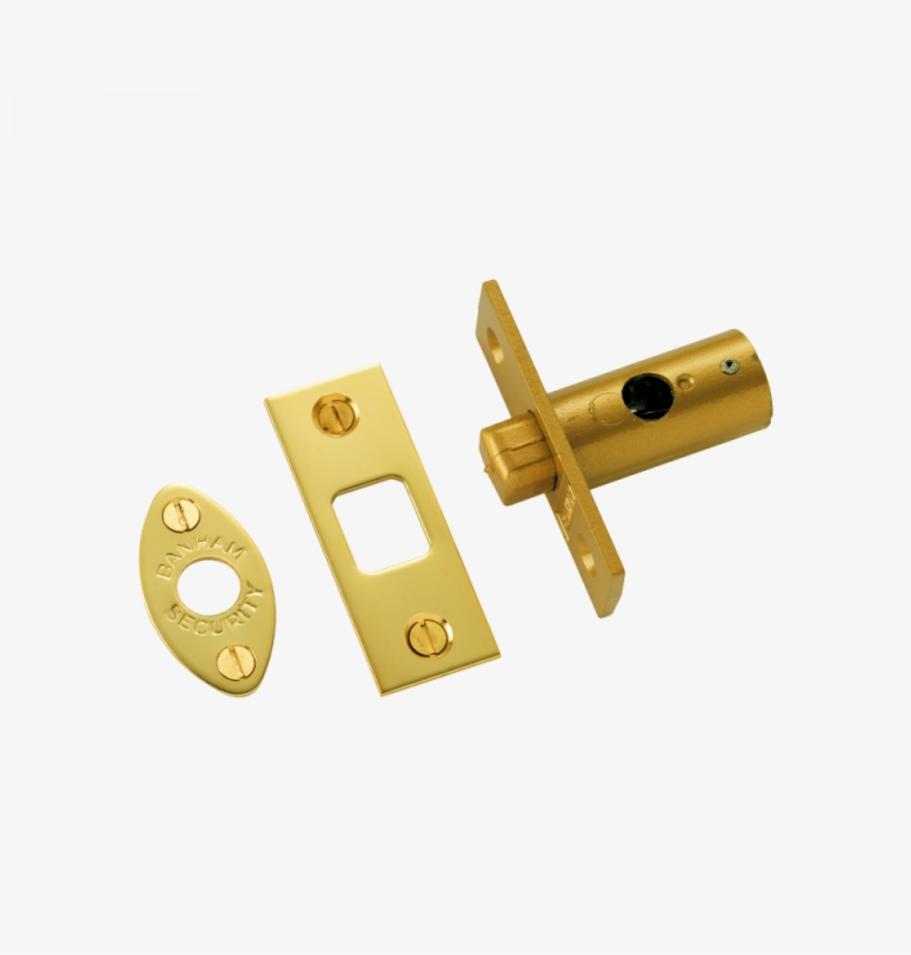 Ls03030 W104 Rack Bolt Brass 1 - Brass, transparent png download