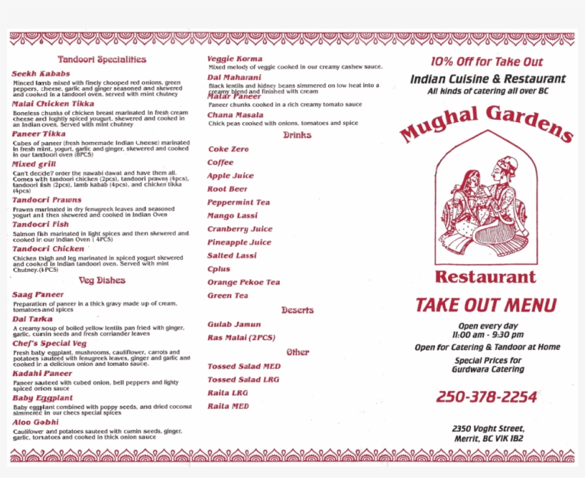 Take Out Menu Page - Graphics, transparent png download
