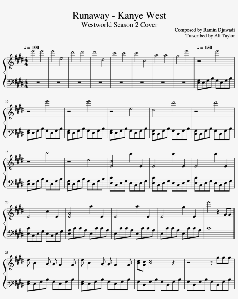 Castle Ward Piano Sheet, transparent png download