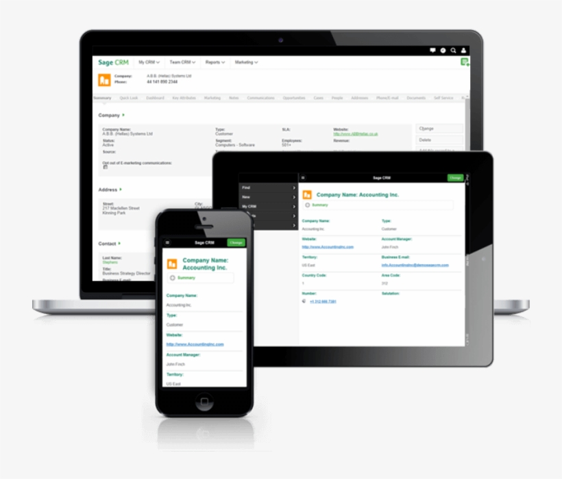 Sage Crm On Mobile Devices - Sage Crm Mobile, transparent png download