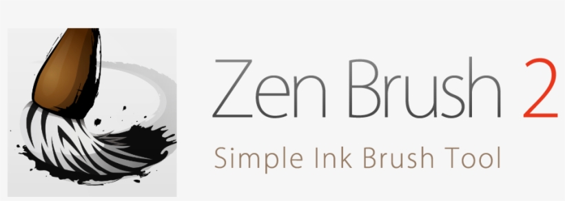 Ink Brush Painting App Zen Brush 2 Released To Windows - Graphic Design, transparent png download