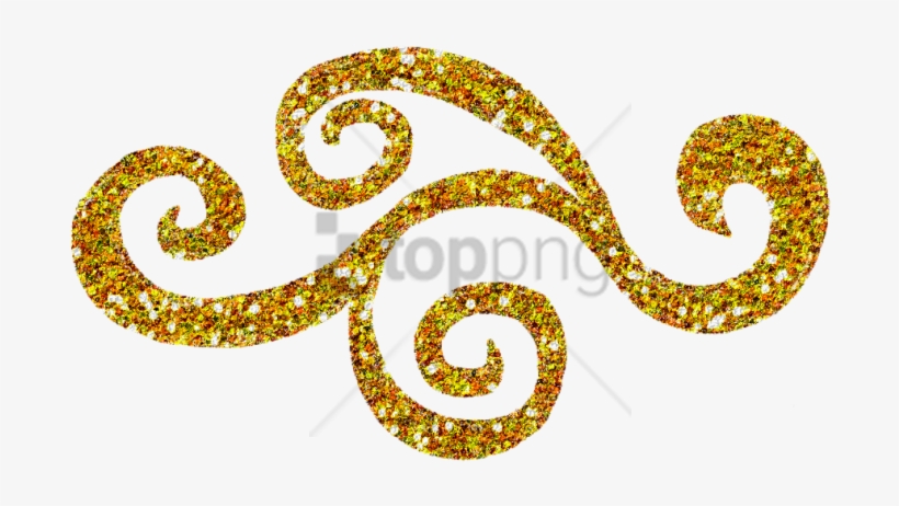 Free Png Gold Swirls Png Png Image With Transparent - Gold Glitter No Background, transparent png download