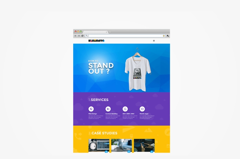 Elemento - Joomla Template - Banner, transparent png download