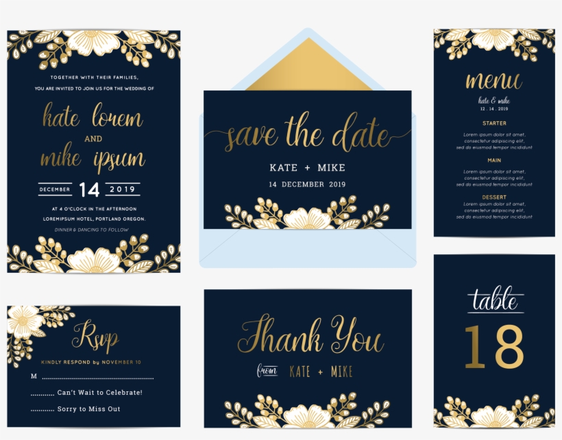 Clip Freeuse Wedding Flower Blue Illustration Posters - 典雅 深藍, transparent png download