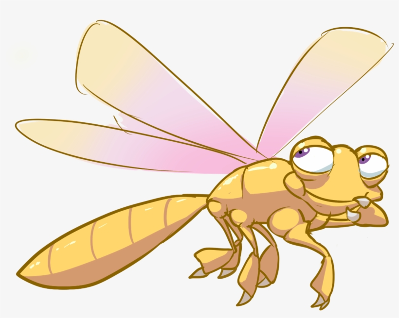 Dragonfly Clipart Orange - Net-winged Insects, transparent png download