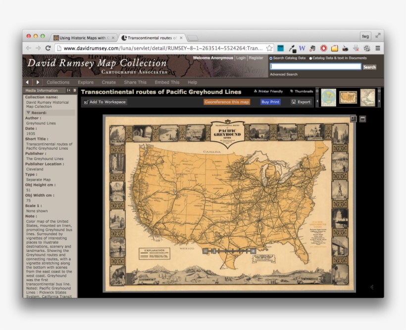 Historic Maps Gis = Better Historical Insight - Usa Map 1930, transparent png download