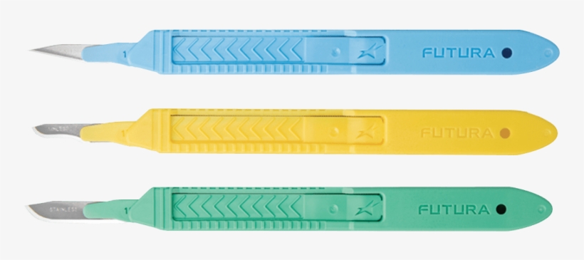 Global Safety Scalpel Market Insights, Forecast To - Disposable Scalpel Green Yellow Blue, transparent png download