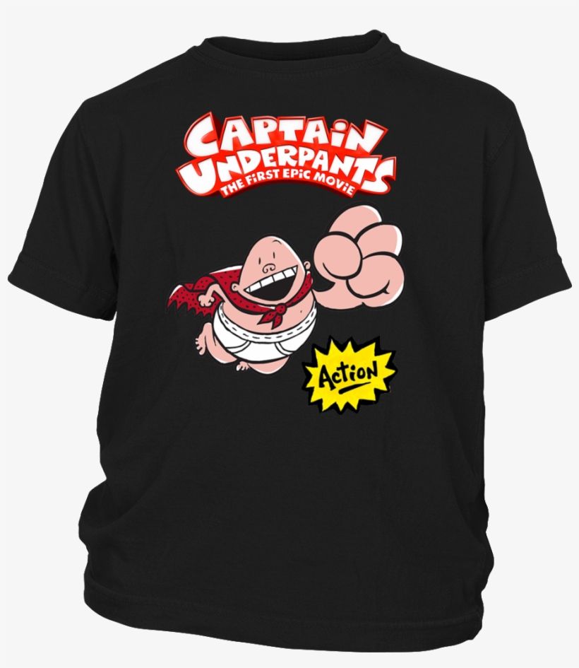 Captain Underpants T-shirt - T-shirt, transparent png download
