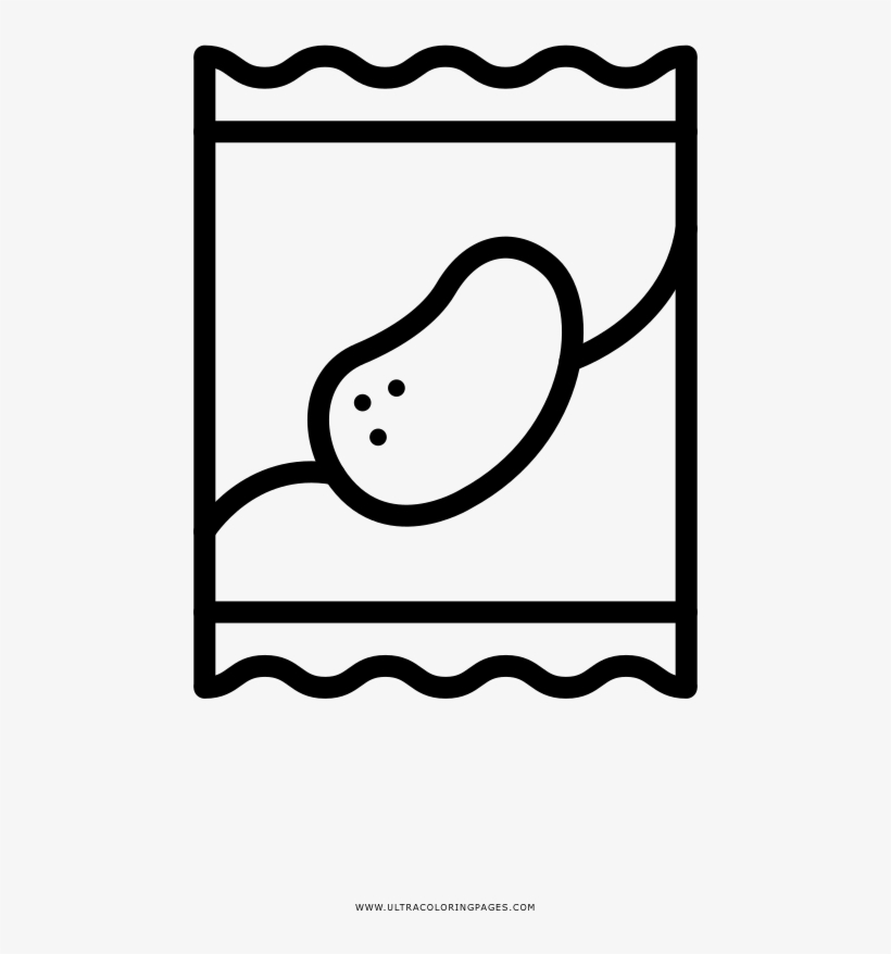 Papas-fritas Página Para Colorear - Sachet Icon, transparent png download