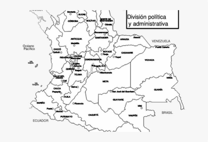 Outline Of Colombia Bogota, transparent png download