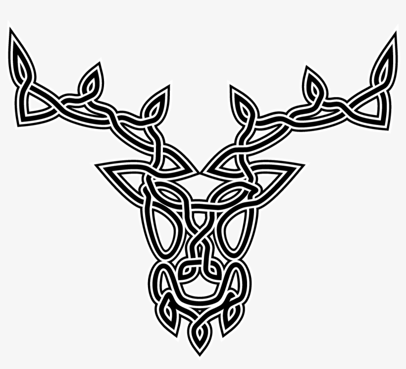 Stag Knot - Celtic Knotwork Stag, transparent png download