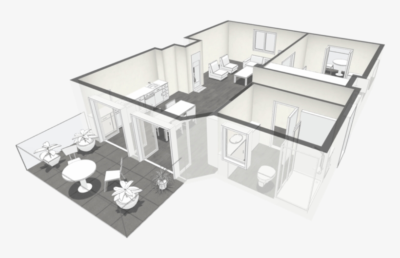 3d-hero - Floor Plan, transparent png download