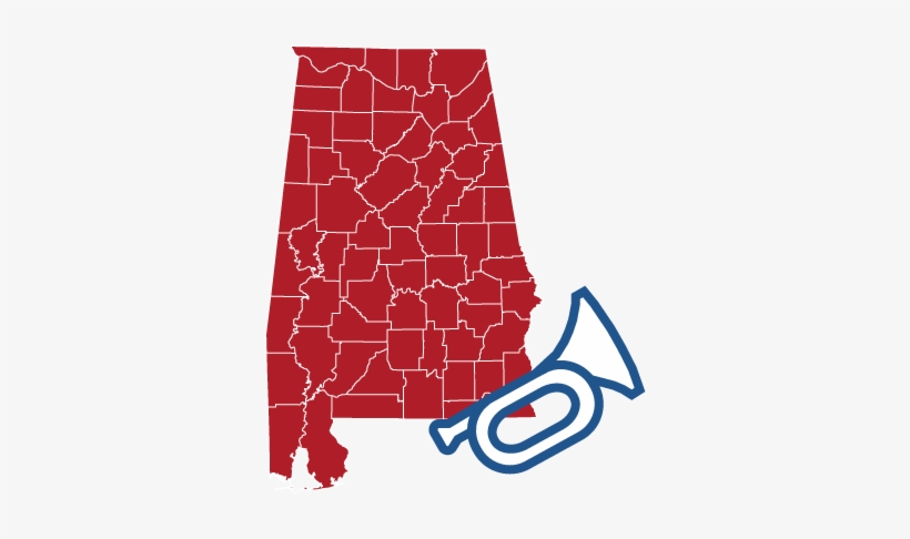 Wednesday - Map Of Alabama, transparent png download