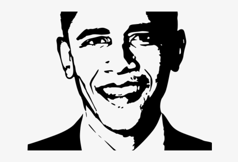 Beyonce Clipart Stencil - Black And White Obama Poster, transparent png download