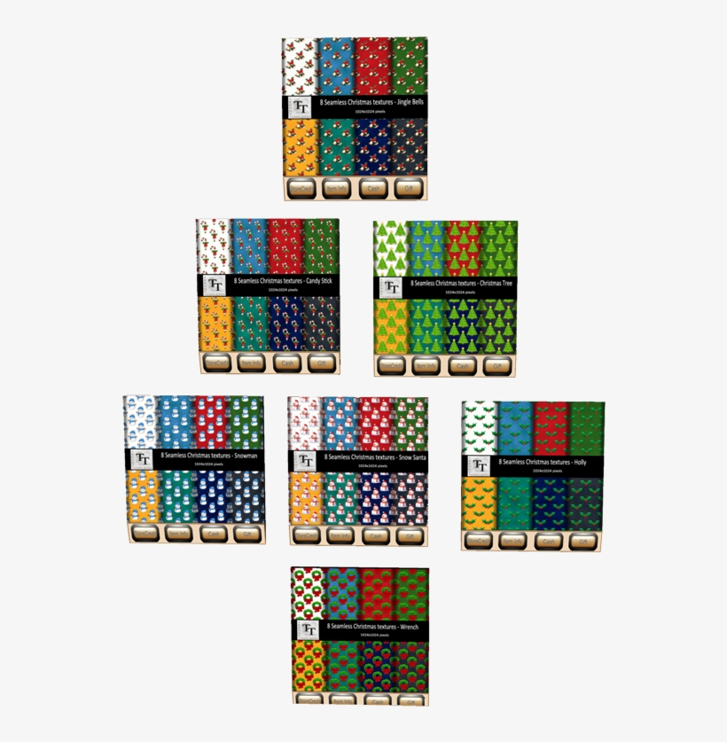 Today I Have Been Creating 7 Packs Of Seamless Christmas - Games, transparent png download