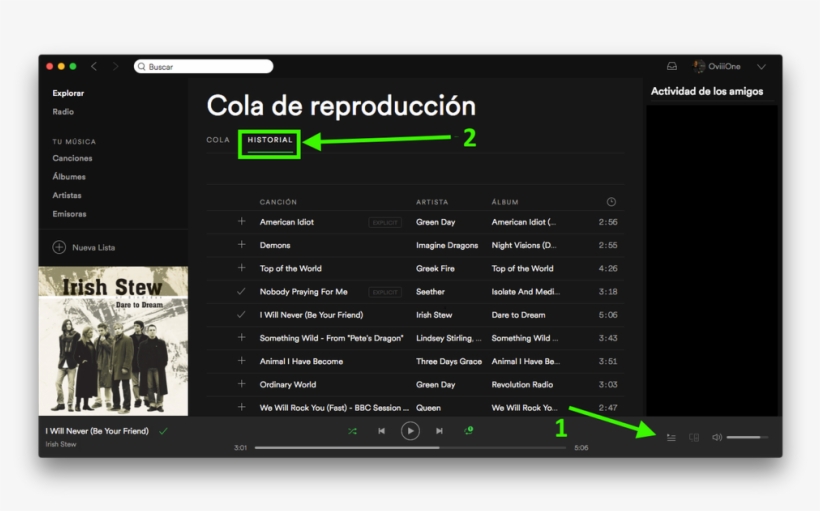 Spotify Can't Play Current Song - See Song History On Spotify, transparent png download