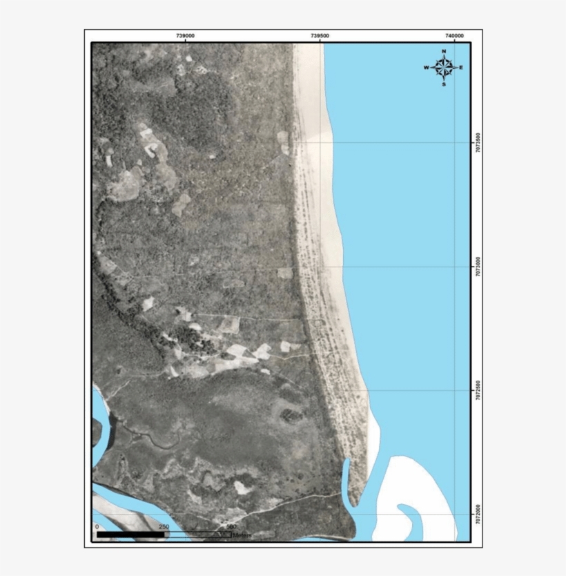 Aerofoto Ilustrando Os Cordões Litorâneos No Depósito - Map, transparent png download