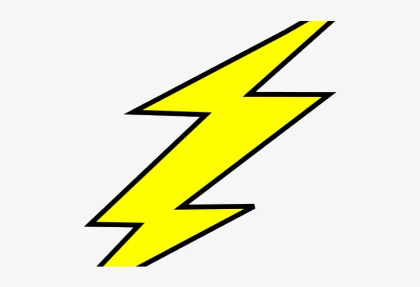 Lightning Clipart Outline - Clip Art Lightning Bolt, transparent png download