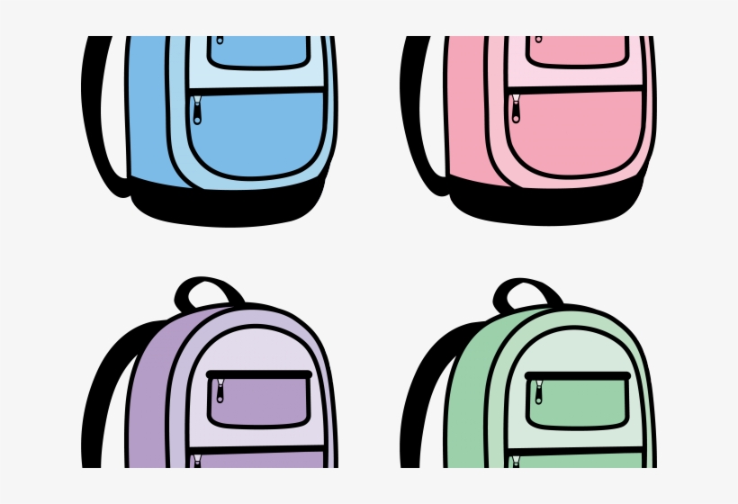 Book Bag Clipart - Back Pack Clip Art, transparent png download