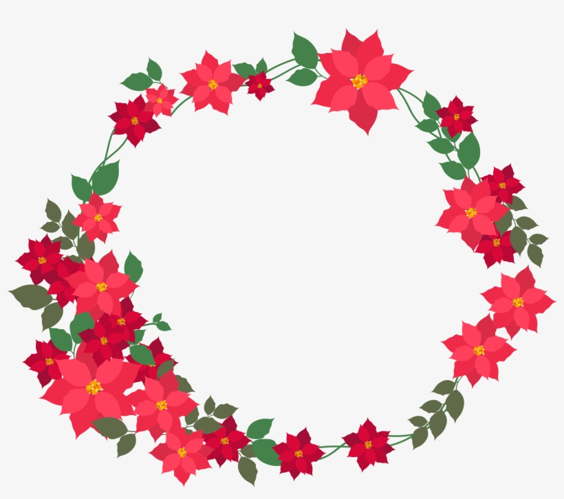 Flower Garland Ring Decoration Png And Vector Image - Vector Graphics, transparent png download