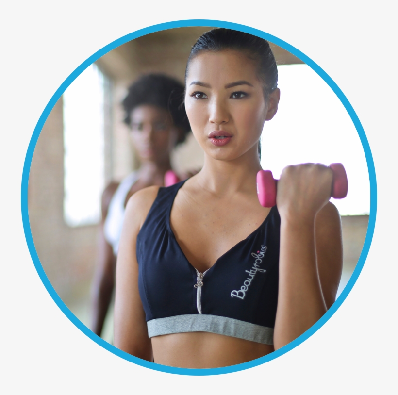 Active Aerobics Athlete 869243 - Makeup While Working Out, transparent png download