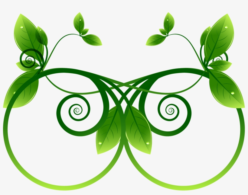 绿色叶子藤曼形状 - Environmental Protection, transparent png download