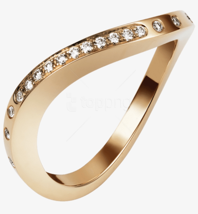 Free Png Golden Ring With Diamonds Png Images Transparent - Ring, transparent png download