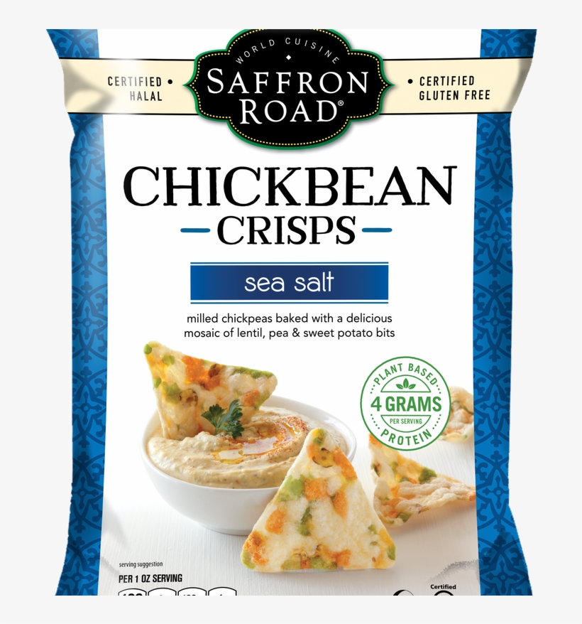 Saffron Road Chickbean Crisps White Cheddar, transparent png download