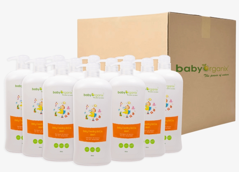 Baby Organix Baby Feeding Bottle Wash - Carton, transparent png download