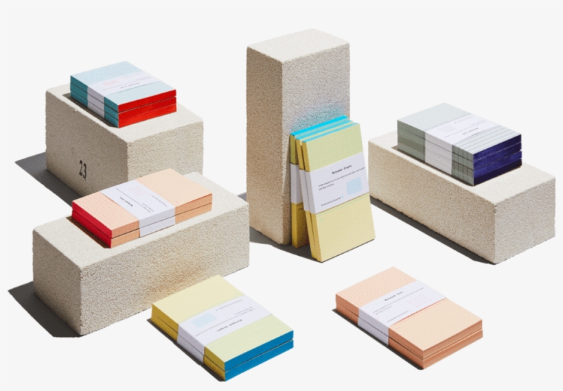 Pale Blue Grids Mini Notepad - Architecture, transparent png download