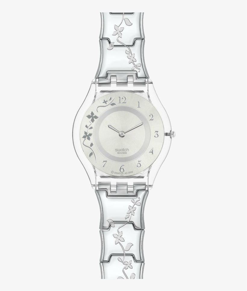 Climber Flowery Sfk Gem Transparent Background - Swatch Skin Classic Climber Flowery Ladies Watch, transparent png download