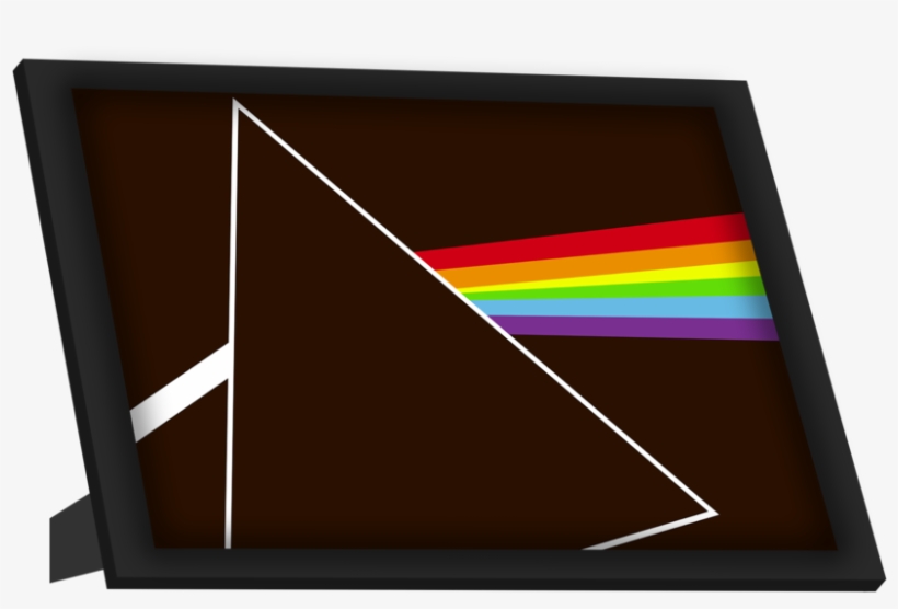 Framed Art, Dark Side Of The Moon Brown Framed Art, - Flat Panel Display, transparent png download