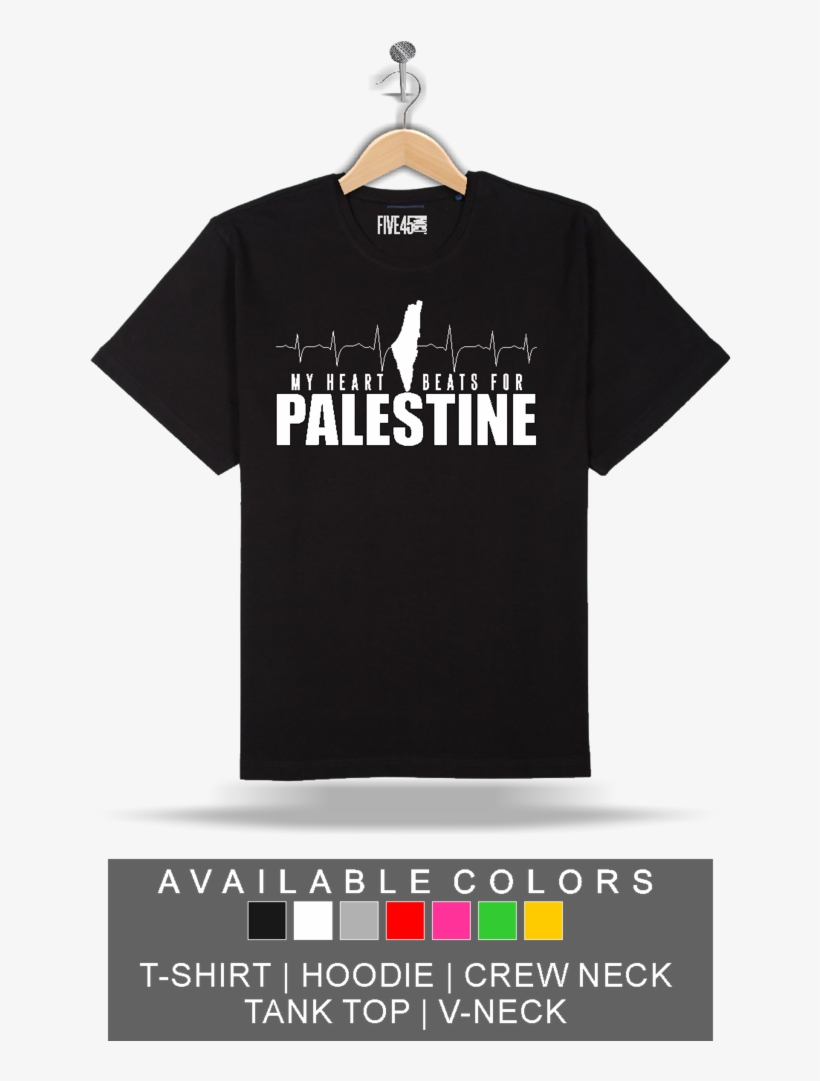 My Heart Beats For Palestine T-shirts - Humble Shirt, transparent png download
