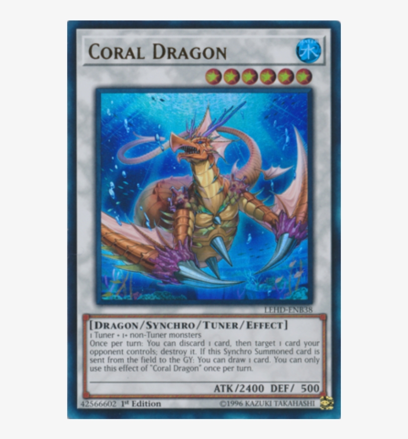 Out Of Stock Lehd-enb38 - Coral Dragon Yugioh, transparent png download