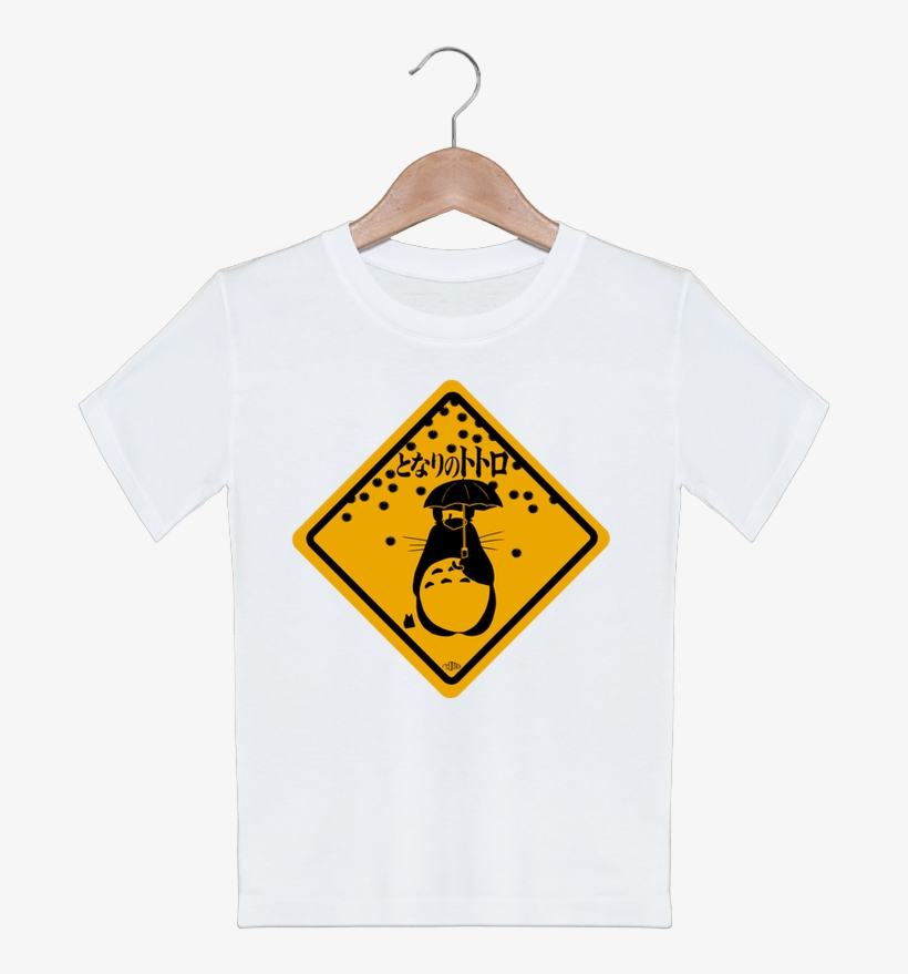 T-shirt Garçon Motif Totoro Rtom13 - Traffic Sign, transparent png download