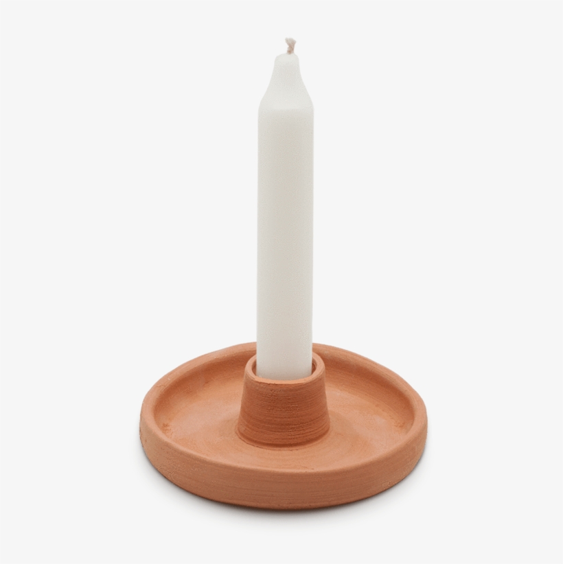 Sole Ceramics Terracotta Candlestick Holder - Advent Candle, transparent png download