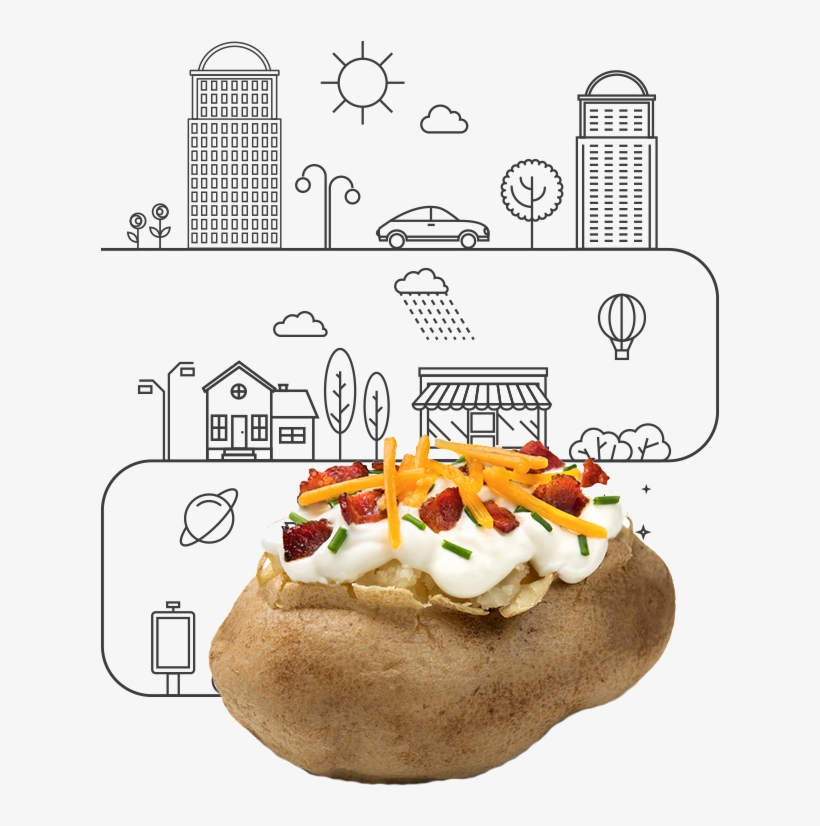 Baked Potato - Vector Graphics, transparent png download