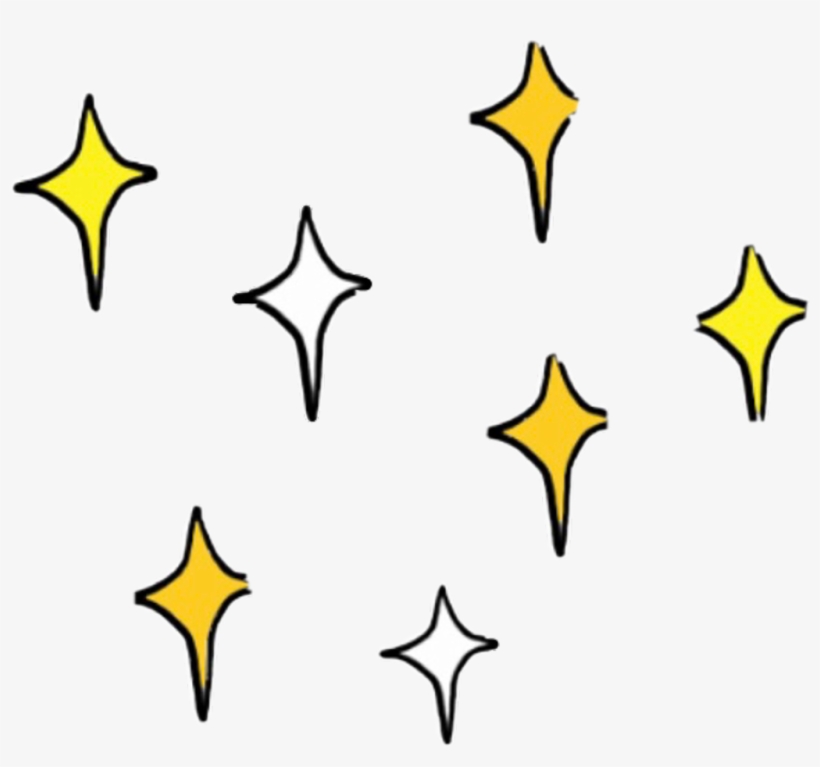 Download stars sparkle emoji yellow white star galexy