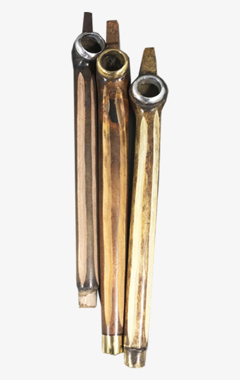 5″ Wooden Smoking Pipe - Brass, transparent png download